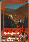 Örkényi István: Trencsénteplicz, 1920 körül, színes litográfia