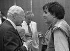 John Halas a KAFF-on Reisenbüchler Sándorral, 1988-ban. © Haris László