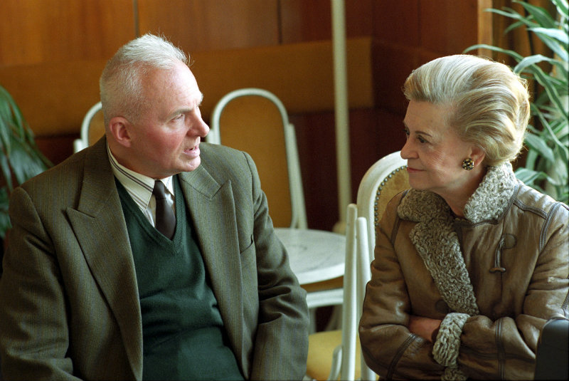 Nemeskürty István történész és Giulietta Masina kétszeres Oscar-díjas színésznő 1990-ben MTI Fotó Kleb Attila