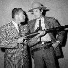 Tóth Endre 1952-ben Gary Cooperrel, a Springfield Rifle című western készülésekor