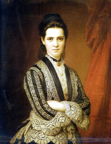 Zichy Ilona portréja, 1877
