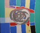 Françoise Gilot: A gordiuszi csomó V. (2008 - 73x92cm - olaj, vászon)