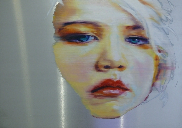 Martin C. Herbst: Mária Magdalena MM 6.3 (2007 - 140x100cm - olaj, alumínium)